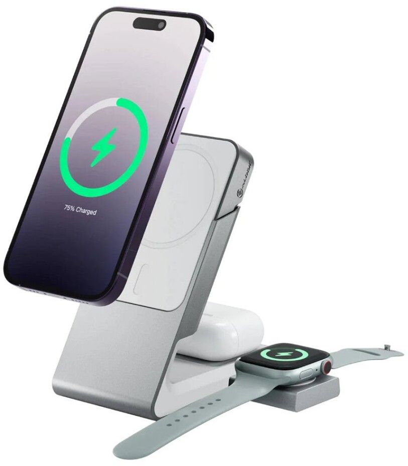 Alogic Matrix 3-in-1 Magnetic Charging Dock with Apple Watch Charger - Vit