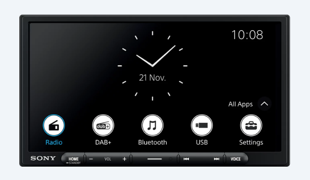 Sony XAV-AX4050 2-DIN bilstereo med Bluetooth och Apple Carplay