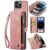 CASEME iPhone 14 Pro Max Plånboksfodral Äkta Läder Detachable – Rosa
