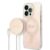GUESS iPhone 14 Pro Max Magsafe Skal 4G Print + Trådlös Laddare – Rosa