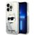 Karl Lagerfeld iPhone 14 Pro Max Skal Glitter Choupette Head – Silver