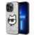 Karl Lagerfeld iPhone 14 Pro Max Skal Glitter Choupette Patch – Silver