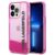 Karl Lagerfeld iPhone 14 Pro Max Skal Liquid Glitter Elong – Rosa