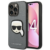 Karl Lagerfeld iPhone 14 Pro Max Skal Saffiano With Karl Head Patch – Silver