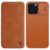 Nillkin iPhone 14 Pro Max Plånboksfodral Qin Pro Läder – Brun