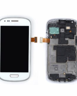 Samsung Galaxy S3 Mini i8190 LCD med Ram & Digitizer - Vit