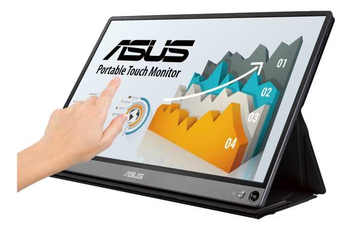 ASUS ZenScreen Touch MB16AMT – LCD-skärm – 15.6″ – bärbar – pekskärm – 1920 x 1080 Full HD