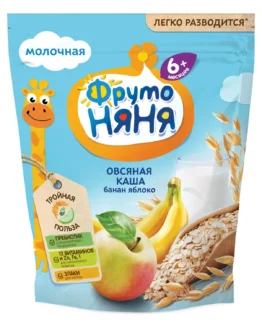 Porridge fruit milk oat with banana and apple 200g with 6 months
