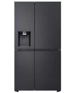 Lg Gsle91evac, Fristående, Amerikansk Dörr, Svart, Led, På Dörren, Glas