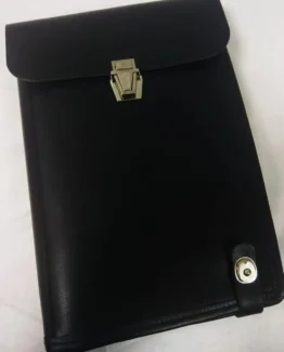 Tablet Officer Black genuine leather