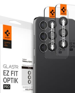 [2-Pack] Spigen Galaxy S23 FE Kameralinsskydd Härdat glas EZ-Fit