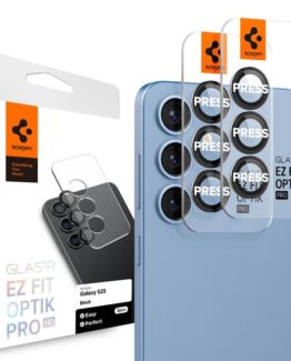 [2-Pack] Spigen Galaxy S25 Kameralinsskydd Härdat glas EZ Fit