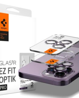 [2-Pack] Spigen iPhone 14 Pro/14 Pro Max Kameralinsskydd i Härdat Glas - Lila