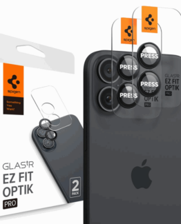 [2-Pack] Spigen iPhone 16/16 Plus Kameralinsskydd Härdat glas EZ Fit