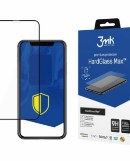 3MK iPhone 11 Härdat Glas Skärmskydd Max - Svart