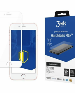 3MK iPhone 6 Plus Härdat Glas Skärmskydd Max - Vit