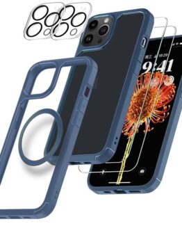 [6in1] Boom iPhone 13 Pro Skal - Kameralinsskydd - Härdat Glas - MagSafe Ring
