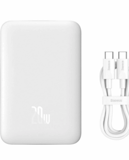 Baseus Magsafe Mini Powerbank 10000mAh USB-C PD 20W - Vit