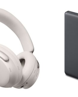 Bose QuietComfort Ultra trådlösa hörlurar, Over-Ear (vit) + powerbank