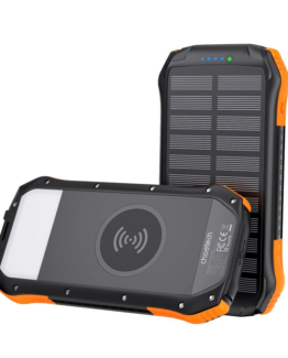 Choetech Solar Powerbank 20000mAh PD 20W/QC 18W/Qi 10W - Orange