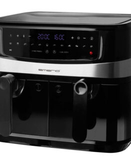 Emerio Dubbel Varmluftsfritös 5+5 liter 2400Watt Digital
