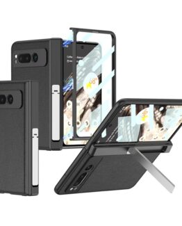 GKK Google Pixel Fold Mobilskal Kickstand PU-Läder - Svart