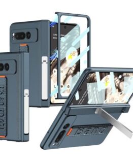 GKK Google Pixel Fold Mobilskal Wristband Kickstand - Blå