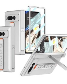 GKK Google Pixel Fold Mobilskal Wristband Kickstand - Silver