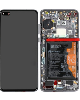 Huawei P40 Skärm med LCD Display - Svart