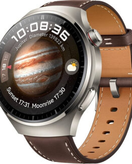 Huawei Watch 4 Pro LTE - Smartwatch, 49 mm, Brunt läderband