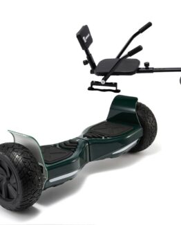 Paket Hoverboard Comfort Go Kart 8.5 tums, Hummer Green, Standard Räckvidd och Svart Comfort Hoverkart, Smart Balance