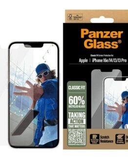 PanzerGlass iPhone 16e Härdat Glas Skärmskydd Classic Fit
