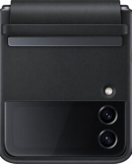 Samsung Galaxy Z Flip4 Leather Skal (svart)