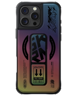 Skinarma iPhone 16 Pro Mobilskal MagSafe Magnetic Grip Stativ- Hologram