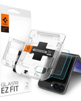 Spigen [2-Pack] Galaxy Z Flip 6 Härdat Glas Skärmskydd "EZ FIT"