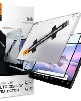 Spigen Tesla Model (X 2022/S 2021) Härdat Glas Skärmskydd EZ FIT