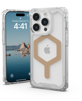 UAG iPhone 15 Pro Mobilskal Magsafe Plyo - Ice/Guld