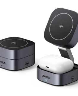 Ugreen Qi2 MagSafe Trådlös Laddare iPhone, Airpods 15W