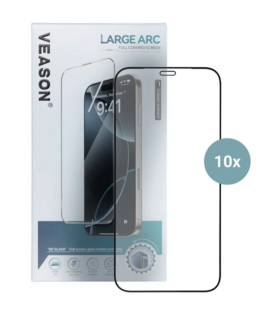 Veason iPhone X/XS/11 Pro Härdat glas Skärmskydd 6D Pro (10in1) - Svart