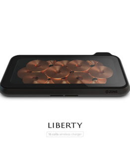 ZENS Dual Bordsladdare QI Liberty 16 coils 2x15W Glass Top Edition