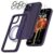 [6in1] BOOM iPhone 14 Pro Skal – Kameralinsskydd – Härdat Glas – MagSafe Ring