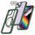 [6in1] BOOM iPhone 14 Skal – Kameralinsskydd – Härdat Glas – MagSafe Ring