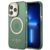 Guess iPhone 13 Pro Skal MagSafe Gold Outline Translucent – Khaki