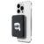 Karl Lagerfeld Trådlös MagSafe Powerbank 5000mAh 15W Karl Head Pin – Svart
