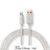Lightning Kabel | USB 2.0 | Apple Lightning, 8-stifts | USB-A Hane | 480 Mbps | Guldplaterad | 1.00 m | Rund | Flätad / Nylon |