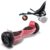 Paket Hoverboard Go Kart med Stötdämpare, 8.5 tums, Hummer Red, Standard Räckvidd och Svart Hoverkart med Stötdämpare, Smart Balance